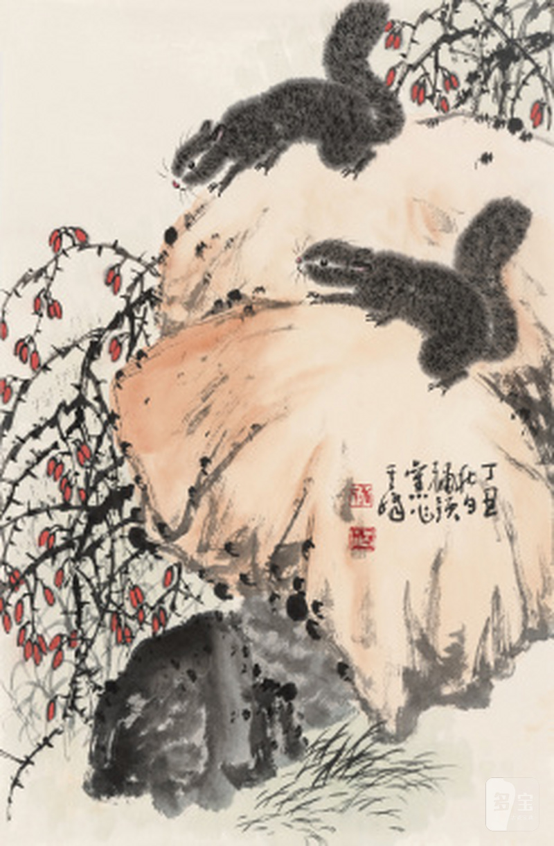 孙其峰 1920-2023 松鼠